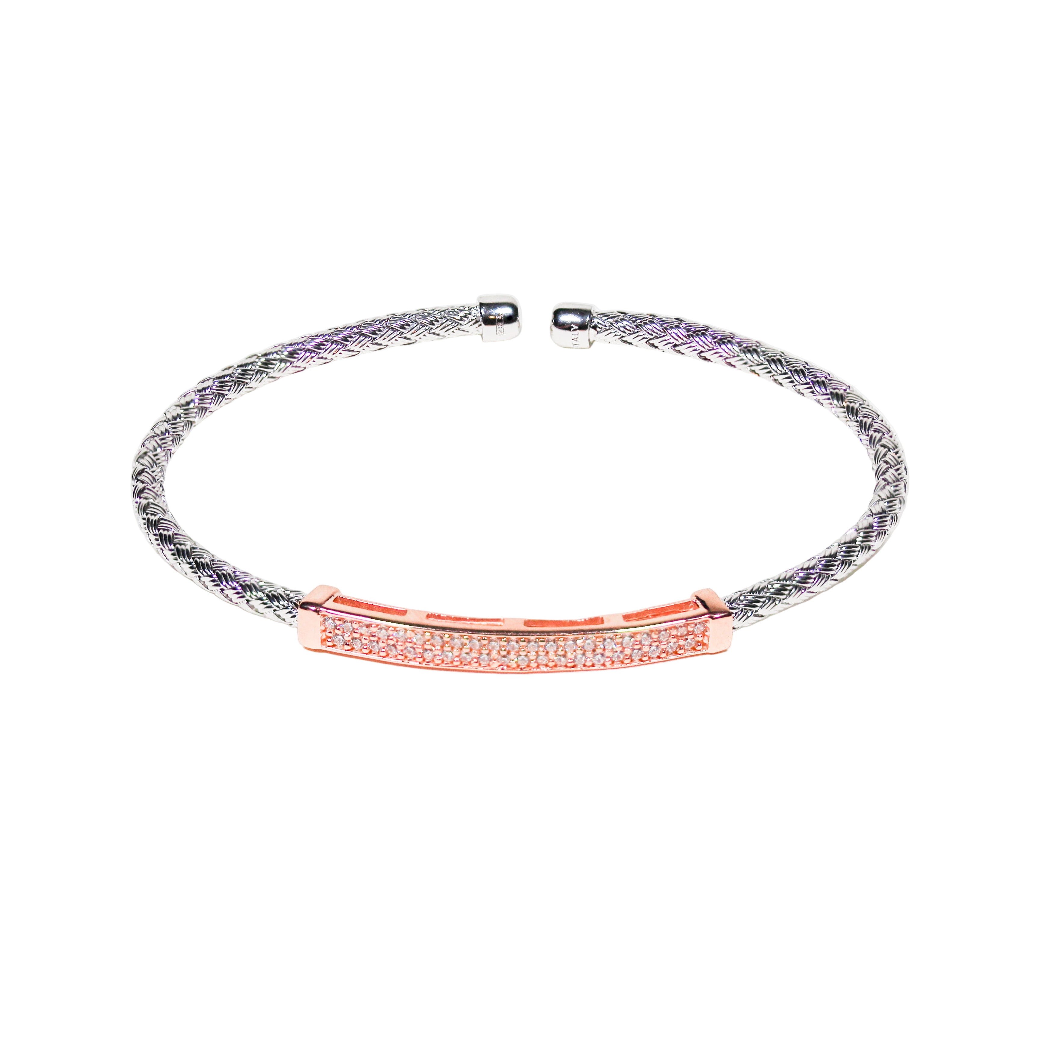 Anna Bella Collection | 3mm Flat Bar CZ Bracelet