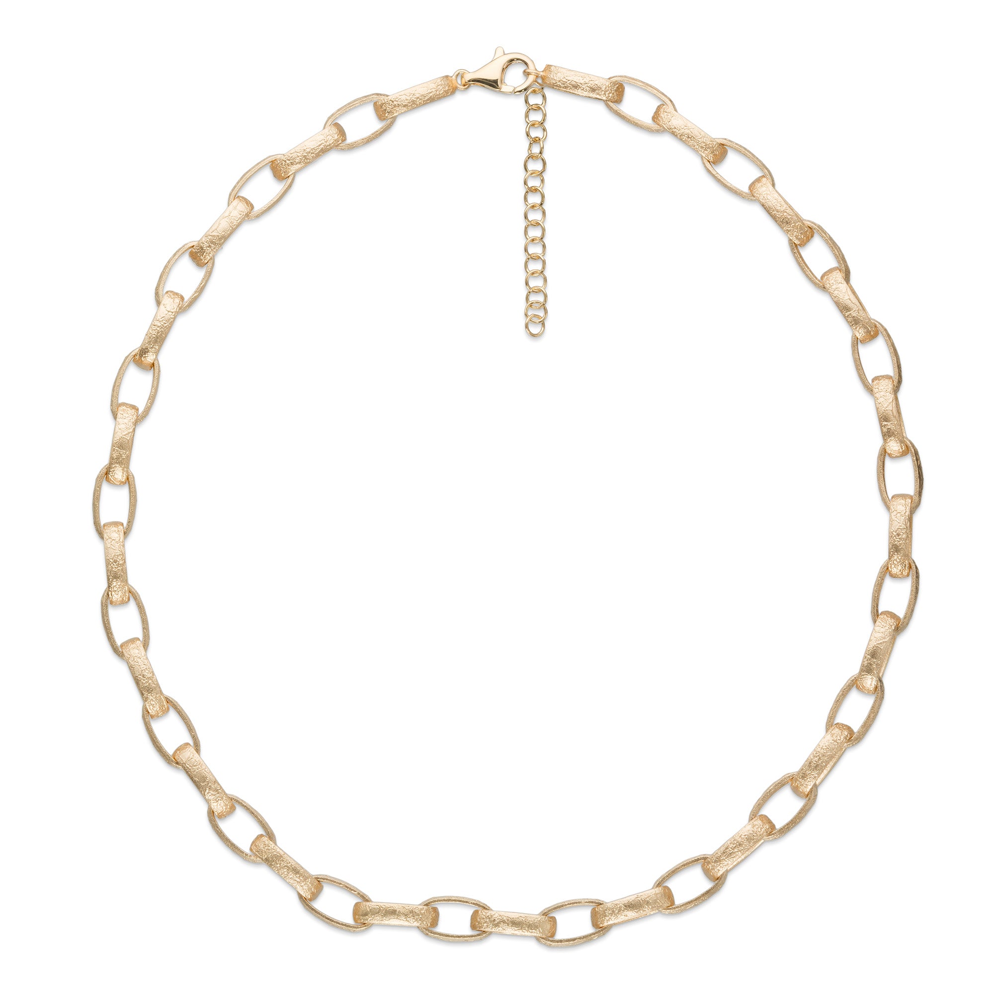 MATTE ROLO YELLOW SILVER 925 NECKLACE